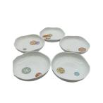 深川製磁◆寿赤絵/5点セット/WHT/有