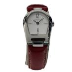 COACH◆クォーツ腕時計/アナログ/WHT/RED/0218