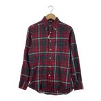 ショッピングINDIVIDUALIZED individualized shirts◆長袖シャツ/15/コットン/RED/チェック