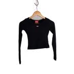 ショッピングdiesel DIESEL◆長袖Tシャツ/S/コットン/BLK/T-BALLET-U