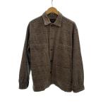 PENDLETON◆CPOジャケット/シャツジャケットネルシャツ/L/コットン/グレー/千鳥格子/BM1910MN01