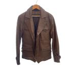 ショッピングGABBANA DOLCE&GABBANA◆バッファローレザー/レザージャケット・ブルゾン/44/G9295L/ボタン欠品・状態考慮///