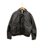 ZARA◆レザージャケット・ブルゾン/L/フェイクレザー/BLK/03715411800046/ボンバージャケッ