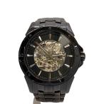 BULOVA◆自動巻腕時計/アナログ/ステンレス/BLK/BLK/98A147