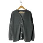 Plage◆カーディガン(薄手)/38/ポリエステル/GRY/無地/23-080-922-7240-3-0