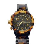 NIXON◆クォーツ腕時計/アナログ/ステンレス/BLK/マルチカラー/SS/42-20