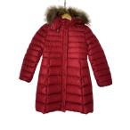 MONCLER◆ロングダウンジャケット/12/ポリエステル/RED/無地/C29544939225 54155//