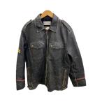 DOLCE&GABBANA◆レザージャケット・ブルゾン/--/レザー/BLK/無地