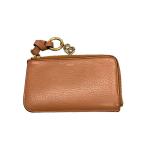 Chloe◆コインケース/レザー/BEG/無地/レディース