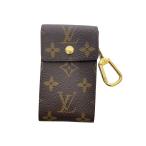 ショッピングLOUIS LOUIS VUITTON◆ポルト・クレ・バッジ_モノグラム・キャンバス/レザー/BRW/レディース