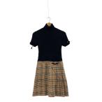 ショッピングBURBERRY BURBERRY LONDON◆半袖ワンピース/--/ウール/BLK/BM270-602-50/※スカート部分汚れあり
