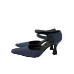 ショッピングdior Christian Dior◆パンプス/36.5/IDG/ヴィンテージデニムヒール