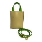 MARNI◆マルニ/ショルダーバッグ/レザー/IVO/museo/イエロー/グリーン