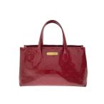 ショッピングヴェルニ LOUIS VUITTON◆ウィルシャーPM_モノグラム・ヴェルニ/エナメル/RED