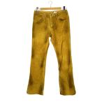 ISAMU KATAYAMA BACKLASH◆ブーツカットパンツ/S/コーデュロイ/YLW