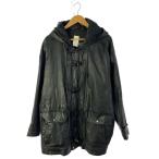 Wilsons Leather◆レザーダッフルコート/ドロップショルダー/ダッフルコート/L/レザー/BLK