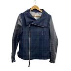Vivienne Westwood MAN◆レザージャケット・ブルゾン/46/ウール/BLK/VW-24-72262