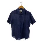 Vivienne Westwood MAN◆半袖シャツ/50/リネン/NVY/無地/VW-WR-77571