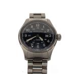 HAMILTON◆自動巻腕時計/アナログ/ステンレス/BLK/SLV/SS/H706250