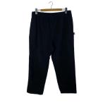 STUSSY◆BRUSHED BEACH PANT/XL/コットン/ブラック//