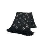 ショッピングVUITTON LOUIS VUITTON◆エシャルプ・ロゴマニアシャイン_モノグラム_BLK/ウール/BLK/レディース