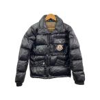 ショッピングmoncler MONCLER◆ダウンジャケット/O/ナイロン/BLK/無地/Z7HJ504