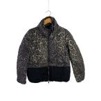 MONCLER◆ダウンジャケット/0/ナイロン/ブラック/レオパード