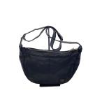 PORTER◆ショルダーバッグ/レザー/BLK/無地/FREE STYLE/三日月型///