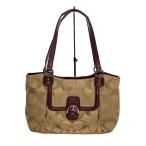 COACH◆トートバッグ_シグネチャー/キャンバス/BRW/総柄