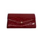ショッピングヴェルニ LOUIS VUITTON◆ポルト・フォイユ・サラ_モノグラム・ヴェルニ/エナメル/RED/レディース