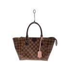 ショッピングダミエ LOUIS VUITTON◆カイサ・トートPM_ダミエ・エベヌ_BRW/PVC/BRW/総柄