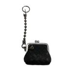 JAM HOME MADE◆印傳屋(印伝屋）/がま口アクセサリーケース/BLK/メンズ