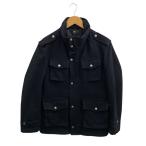 BURBERRY BLACK LABEL◆ジャケット/L/ウール/BLK/無地/BMP29-328-28//