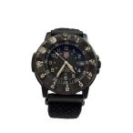 LUMINOX◆クォーツ腕時計/アナログ/NIGHTHAWK/BLK/BLK/SS/F-117//