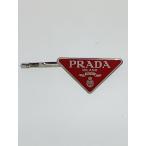 ショッピングPRADA PRADA◆ヘアクリップ/片側のみ/小傷有/アクセサリー/RED/レディース