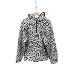 Supreme◆フリースジャケット/L/ポリエステル/WHT/総柄