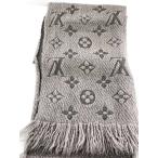 ショッピングLOUIS LOUIS VUITTON◆エシャルプ・ロゴマニア_モノグラム/ウール/GRY/総柄/レディース