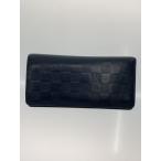 ショッピングLOUIS LOUIS VUITTON◆ポルト・フォイユ・ブラザ_ダミエ・アンフィニ/レザー/BLK/無地/メンズ
