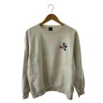 ショッピングstussy STUSSY◆スウェット/M/コットン/WHT/90s/shadou Man