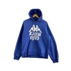 ショッピングkappa CHRISTIAN DADA◆×KAPPA/LOGO PRINT HOODIE/パーカー/50/コットン/BLU/CDM-18W-0407