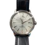 Orient Star◆自動巻腕時計/アナログ/レザー/WHT/BLK/SS/? NULL ?//