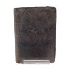 ショッピングCHANEL CHANEL◆2つ折り財布/羊革/BLK/メンズ