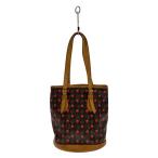 ショッピングLOUIS LOUIS VUITTON◆バケットPM_モノグラム・チェリー/PVC/BRW