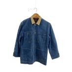 ショッピングカバーオール EDDIE BAUER◆黒タグ/カバーオール/S/デニム/BLU/無地//