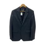 ZARA◆ジャケット/--/ウール/BLK/無地