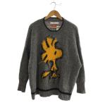 ZARA◆ウッドストック/ニット・セーター(厚手)/S/ウール/GRY//