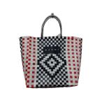 MARNI◆カゴバッグ/--/WHT/総柄