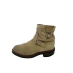 ショッピングエンジニアブーツ CHIPPEWA◆ショートエンジニアブーツ/26cm/CRM/スウェード/1901M13//