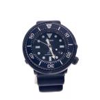 SEIKO◆Prospex Diver Scuba/アナログ/ラバー/BLK/V147-0BG0/ベルト擦れ