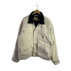 ショッピングstussy STUSSY◆Canvas Shop Jacket/ジャケット/XL/コットン/WHT/無地